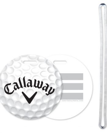 Étiquettes à bagage balle de golf endos surface pour écrire plastique 40 mil Quadrichromie | Jobox Media