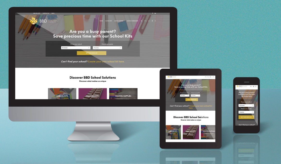 Web Design for School Kit & Fundraiser Company